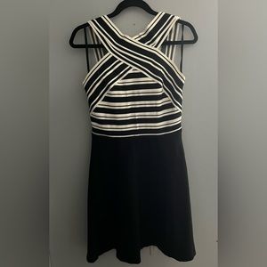 Maeve black and white dress